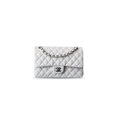 CHANEL CAVIAR QUILTED MEDIUM DOUBLE FLAP LIGHT A01112 (25.5*15.5*6.5cm)